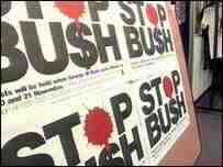 Security Tight for Bush Arrival