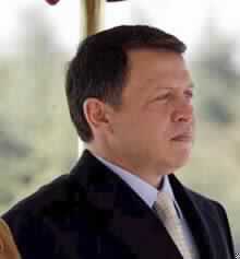 King Abdullah Visits Ariel Sharon