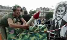 Thousands Rally in Paris Against Bush, Iraq War